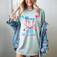 67 Days Of School 67th Day Baseball Meme Men Boys Kids Women's Comfort Colors T-Shirt Denim