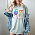 67 Meme Baseball Kids Girls Humor Number 6 7 Women's Comfort Colors T-Shirt Denim 67 Meme Baseball Kids Girls Humor Number 6 7 Women's Comfort Colors T-Shirt Denim