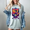 67 Meme Trendy Baseball Number 67 Player Six Seven Women's Comfort Colors T-Shirt Denim