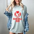 Act Like a Lady Scream Like a Baseball Mom Baseball Women's Comfort Colors T-Shirt Denim