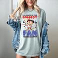 Always Your Biggest Fan Baseball Mom Women's Comfort Colors T-Shirt Denim