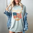 American Flag Baseball Player Bat Fan Catcher Pitcher USA Women's Comfort Colors T-Shirt Denim American Flag Baseball Player Bat Fan Catcher Pitcher USA Women's Comfort Colors T-Shirt Denim