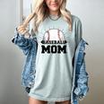 American Flag Patriotic Game Day Baseball Mom Women's Comfort Colors T-Shirt Denim