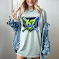 Awesome 67 Baseball Drip Effect Baseball 6-7 Meme Graphic Premium Tri-Blend Women's Comfort Colors T-Shirt Denim