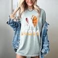 Ball Mom Heart Basketball Baseball Mom Premium Women's Comfort Colors T-Shirt Denim