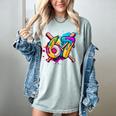 Banana Baseball 67 Ice Cream Drip Meme Women's Comfort Colors T-Shirt Denim