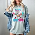 Baseball 10 Year Old Ice Cream Drip 10th Bday Double Digits Women's Comfort Colors T-Shirt Denim Baseball 10 Year Old Ice Cream Drip 10th Bday Double Digits Women's Comfort Colors T-Shirt Denim