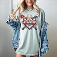 Baseball 2026 Ice Cream Drip Bats For Boys Birthday Graphic Women's Comfort Colors T-Shirt Denim Baseball 2026 Ice Cream Drip Bats For Boys Birthday Graphic Women's Comfort Colors T-Shirt Denim