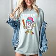 Baseball 6th Birthday Boy Ice Cream Drip Bruh I'm 6 Year Old Women's Comfort Colors T-Shirt Denim Baseball 6th Birthday Boy Ice Cream Drip Bruh I'm 6 Year Old Women's Comfort Colors T-Shirt Denim