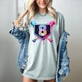 Baseball 8 Year Old Ice Cream Drip 8th Birthday Party Women's Comfort Colors T-Shirt Denim Baseball 8 Year Old Ice Cream Drip 8th Birthday Party Women's Comfort Colors T-Shirt Denim