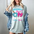 Baseball Or Bows Daddy Loves You Gender Reveal Family Women's Comfort Colors T-Shirt Denim