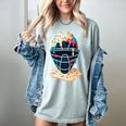Baseball Catcher Mask Ice Cream Dripping Baseball Boy Youth Women's Comfort Colors T-Shirt Denim Baseball Catcher Mask Ice Cream Dripping Baseball Boy Youth Women's Comfort Colors T-Shirt Denim