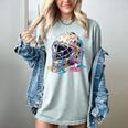 Baseball Catcher Mask Ice Cream Dripping Baseball Boys Women's Comfort Colors T-Shirt Denim