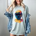 Baseball Catcher Mask Ice Cream Dripping Baseball Fan Boys Women's Comfort Colors T-Shirt Denim Baseball Catcher Mask Ice Cream Dripping Baseball Fan Boys Women's Comfort Colors T-Shirt Denim