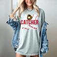 Baseball Catcher Papaw Proud Papaw Of A Baseball Catcher Women's Comfort Colors T-Shirt Denim Baseball Catcher Papaw Proud Papaw Of A Baseball Catcher Women's Comfort Colors T-Shirt Denim