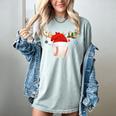 Baseball Christmas Reindeer Santa Hat Sports Player Xmas Women's Comfort Colors T-Shirt Denim Baseball Christmas Reindeer Santa Hat Sports Player Xmas Women's Comfort Colors T-Shirt Denim