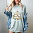 Baseball Christmas Tree Lights Women's Comfort Colors T-Shirt Denim Baseball Christmas Tree Lights Women's Comfort Colors T-Shirt Denim