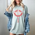 Baseball Cross Bats Pitcher Jesus Faith Women's Comfort Colors T-Shirt Denim Baseball Cross Bats Pitcher Jesus Faith Women's Comfort Colors T-Shirt Denim