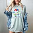 Baseball Dabbing Sports For Boys And Girls Game Day Women's Comfort Colors T-Shirt Denim Baseball Dabbing Sports For Boys And Girls Game Day Women's Comfort Colors T-Shirt Denim