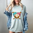 Baseball Drip For Boys Ice Cream Dripping Baseball Sport Women's Comfort Colors T-Shirt Denim Baseball Drip For Boys Ice Cream Dripping Baseball Sport Women's Comfort Colors T-Shirt Denim