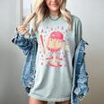 Baseball Drip Ice Cream Breast Cancer Awareness Boys & Girls Women's Comfort Colors T-Shirt Denim