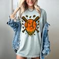 Baseball Drip Ice Cream Dripping Blaze Hunter Orange Camo Women's Comfort Colors T-Shirt Denim