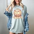 Baseball Drip Ice Cream Melting Illustration Women's Comfort Colors T-Shirt Denim Baseball Drip Ice Cream Melting Illustration Women's Comfort Colors T-Shirt Denim