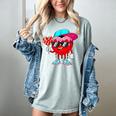 Baseball Drip Ice Cream Valentines Day Baseball Sport Boys Women's Comfort Colors T-Shirt Denim