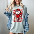 Baseball Drip Icecream Heart Red Valentine Day Boys Kids Women's Comfort Colors T-Shirt Denim
