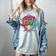 Baseball Drip Jersey Number 67 For Players & 67th Birthday Premium Tri-Blend Women's Comfort Colors T-Shirt Denim Baseball Drip Jersey Number 67 For Players & 67th Birthday Premium Tri-Blend Women's Comfort Colors T-Shirt Denim