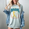 Baseball Is My Favorite Season Player Coach Fan Game Day Women's Comfort Colors T-Shirt Denim