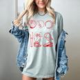Baseball Game Day Coquette Game Day Baseball Women's Comfort Colors T-Shirt Denim