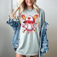 Baseball Heart Valentines Day Baseball Ice Cream Drip Boys Women's Comfort Colors T-Shirt Denim