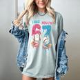Baseball Ice Cream I Was 6 Now I'm 7 67 Birthday Boy Women's Comfort Colors T-Shirt Denim