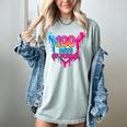 Baseball Ice Cream Drip 100 Days Of School Boys Girls 100th Women's Comfort Colors T-Shirt Denim Baseball Ice Cream Drip 100 Days Of School Boys Girls 100th Women's Comfort Colors T-Shirt Denim