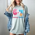 Baseball Ice Cream Drip 67 Official Teenager 13th Birthday Women's Comfort Colors T-Shirt Denim