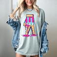 Baseball Ice Cream Drip Boys Glove Sprinkles Baseball Lover Women's Comfort Colors T-Shirt Denim