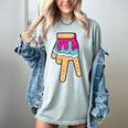 Baseball Ice Cream Drip Home Plate Glove Respect Drip 2 Side Women's Comfort Colors T-Shirt Denim Baseball Ice Cream Drip Home Plate Glove Respect Drip 2 Side Women's Comfort Colors T-Shirt Denim
