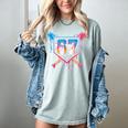 Baseball Ice Cream Drip Number 67 Player 67th Birthday 6 7 Women's Comfort Colors T-Shirt Denim Baseball Ice Cream Drip Number 67 Player 67th Birthday 6 7 Women's Comfort Colors T-Shirt Denim