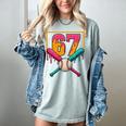 Baseball Ice Cream Drip Number 67 Player 67th Birthday Premium Tri-Blend Women's Comfort Colors T-Shirt Denim Baseball Ice Cream Drip Number 67 Player 67th Birthday Premium Tri-Blend Women's Comfort Colors T-Shirt Denim