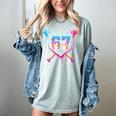 Baseball Ice Cream Drip Number 67 Player 67th Birthday Women's Comfort Colors T-Shirt Denim Baseball Ice Cream Drip Number 67 Player 67th Birthday Women's Comfort Colors T-Shirt Denim
