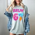 Baseball Ice Cream Drip Number 67 Player Or 67th Birthday Women's Comfort Colors T-Shirt Denim
