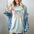 Baseball Ice Cream Drip Number 67 Player Six Seven Meme 6 7 Women's Comfort Colors T-Shirt Denim Baseball Ice Cream Drip Number 67 Player Six Seven Meme 6 7 Women's Comfort Colors T-Shirt Denim