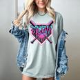 Baseball Ice Cream Drip Pitcher Filthy Women's Comfort Colors T-Shirt Denim Baseball Ice Cream Drip Pitcher Filthy Women's Comfort Colors T-Shirt Denim