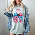 Baseball Ice Cream Drip Six Seven Gen Alpha Meme 67 Women's Comfort Colors T-Shirt Denim