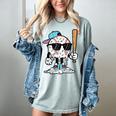 Baseball Ice Cream Drip Sports Boys Kids Youth Men Women's Comfort Colors T-Shirt Denim