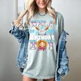 Baseball Ice Cream Drip Wela Of The Birthday Boy Women's Comfort Colors T-Shirt Denim