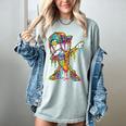 Baseball Ice Cream Dripping Dabbing Baseball Drip Women's Comfort Colors T-Shirt Denim Baseball Ice Cream Dripping Dabbing Baseball Drip Women's Comfort Colors T-Shirt Denim