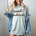 Baseball Lala Women BallPark Lala Baseball Mom Mother's Day Women's Comfort Colors T-Shirt Denim