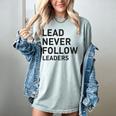 Baseball Lead Never Follow Leaders Team Captain Leadership Premium Tri-Blend Women's Comfort Colors T-Shirt Denim